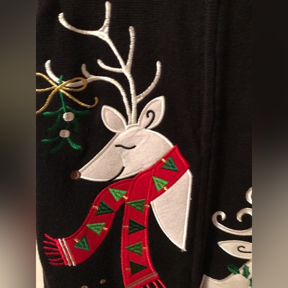 Holiday season zippered sweater vest - size large - Picture 3 of 9